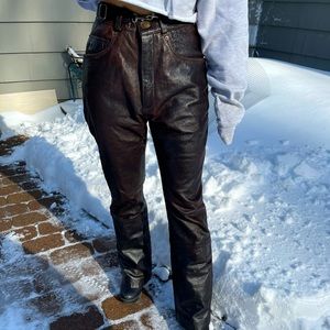 Genuine Leather Pants